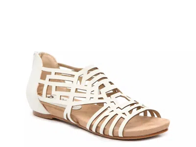 Bellini Wide Width Nazareth Wedge Sandal In White