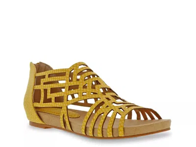Bellini Wide Width Nazareth Wedge Sandal In Yellow