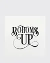 Bell'invito Bottoms Up Coasters - Set Of 18 In Black