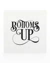 Bell'invito Bottoms Up Coasters - Set Of 18 In White