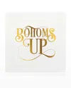Bell'invito Bottoms Up Coasters - Set Of 18 In Gold