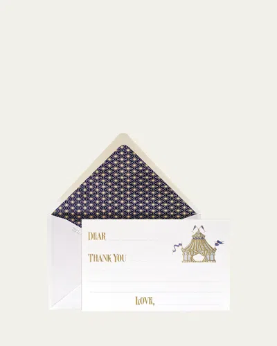 Bell'invito Circus Boy Thank You Cards, Box Of 12 In White