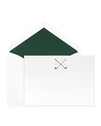 Bell'invito Fore Stationery - Boxed Set Of 12 In White