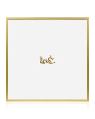 Bell'invito Framed Stationary Wall Art In Lucky Dragon