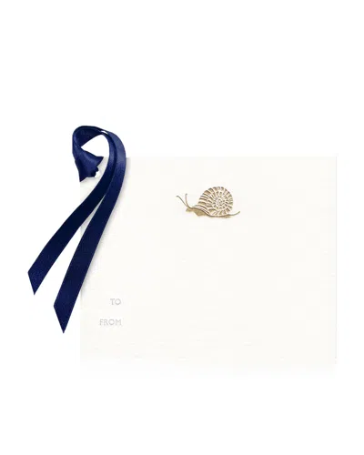 Bell'invito Garden Snail Gift Tags - Set Of 8 In White
