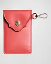 Bell'invito Keychain Card Case In Coral