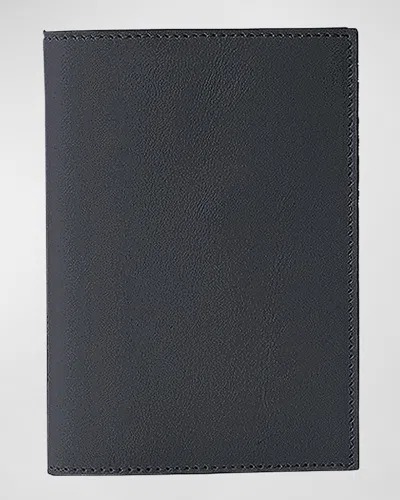 Bell'invito Monogram Passport Cover In Asphalt