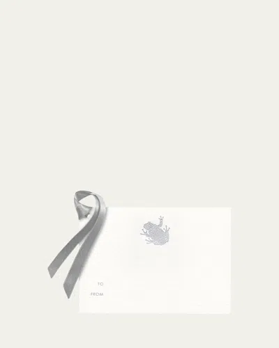 BELL'INVITO SILVER FROG GIFT TAGS - SET OF 8
