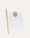 Bell'invito Tortoise Jotter In White