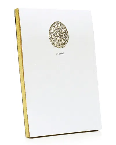 Bell'invito Tortoise Jotter In White