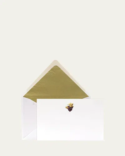 Bell'invito What A Cluster Stationery Set, Box Of 12 In White