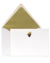 Bell'invito What A Cluster Stationery Set, Box Of 12 In White