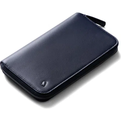 Bellroy Leather Rfid Travel Folio In Blue