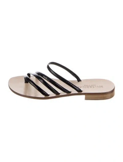 Pre-owned Bells & Becks Leather Slides