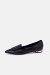 Bells & Becks Lia Pointed Toe Loafer In Black