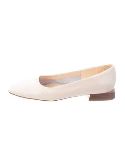 Pre-owned Bells & Becks Patent Leather Flats In Neutrals