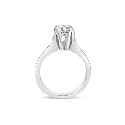 Bellus Domina Women's Sterling Silver & Cz Solitaire  Ring In Metallic
