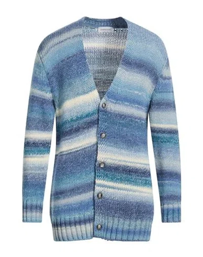 Bellwood Man Cardigan Azure Size 40 Wool, Acrylic In Blue