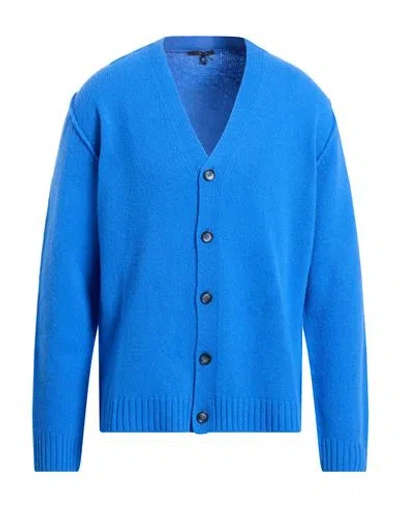 Bellwood Man Cardigan Azure Size 42 Virgin Wool In Blue