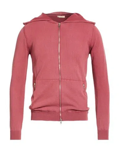 Bellwood Man Cardigan Brick Size 38 Cotton In Red