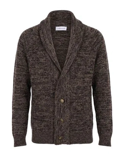 Bellwood Man Cardigan Chocolate Brown Size 40 Wool, Cashmere