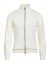 Bellwood Man Cardigan Cream Size 40 Merino Wool In White