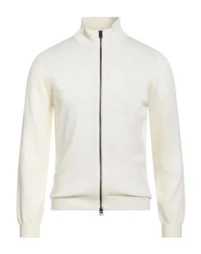 Bellwood Man Cardigan Cream Size 40 Merino Wool In White