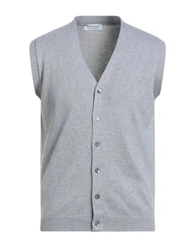 Bellwood Man Cardigan Grey Size 40 Cashmere, Silk In Gray
