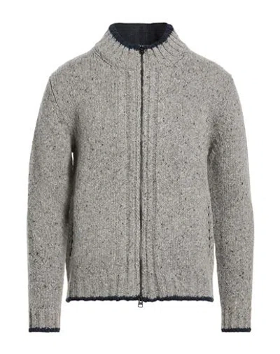 Bellwood Man Cardigan Light Grey Size 40 Virgin Wool, Nylon In White