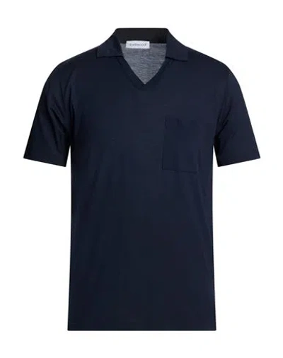 Bellwood Man Polo Shirt Blue Size 42 Cotton