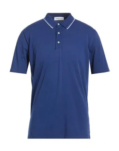 Bellwood Man Polo Shirt Blue Size 42 Cotton