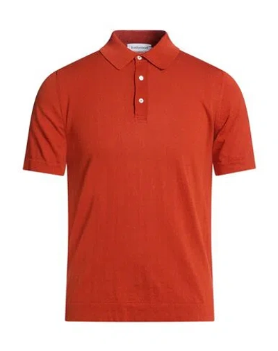 Bellwood Man Polo Shirt Brick Size 40 Cotton In Red