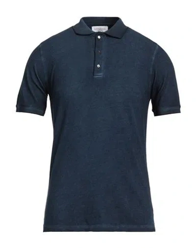 Bellwood Man Polo Shirt Midnight Blue Size 36 Cotton