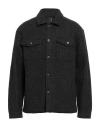 Bellwood Man Shirt Charcoal Size 40 Polyester, Wool In Gray