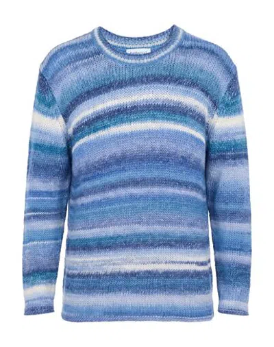 Bellwood Man Sweater Azure Size 40 Wool, Acrylic In Blue