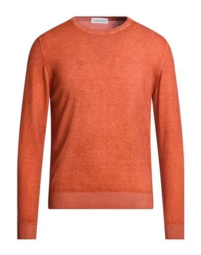 Bellwood Man Sweater Brick Size 46 Cotton In Brown