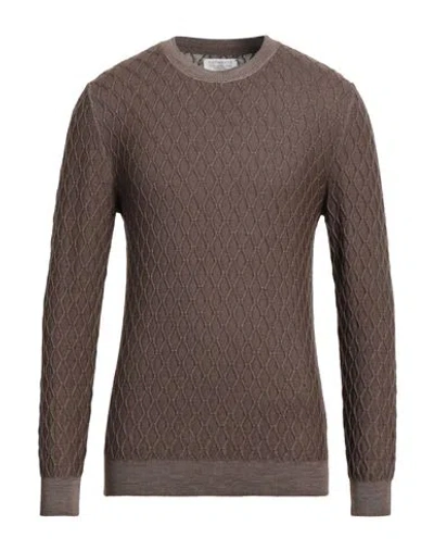 Bellwood Man Sweater Brown Size 42 Merino Wool