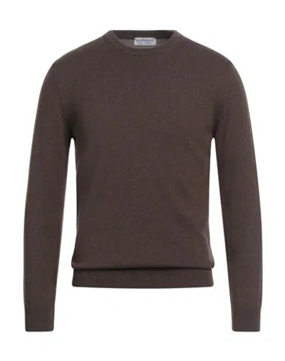 Bellwood Man Sweater Brown Size 44 Cashmere, Silk