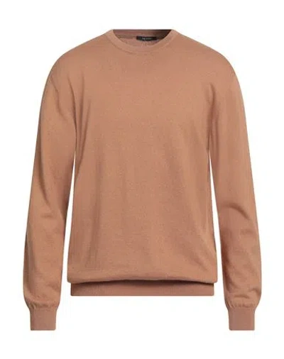 Bellwood Man Sweater Camel Size 44 Cotton, Cashmere In White