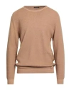 Bellwood Man Sweater Camel Size 44 Merino Wool