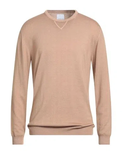 Bellwood Man Sweater Camel Size 46 Merino Wool In Neutral