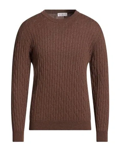 Bellwood Man Sweater Chocolate Brown Size 40 Cashmere