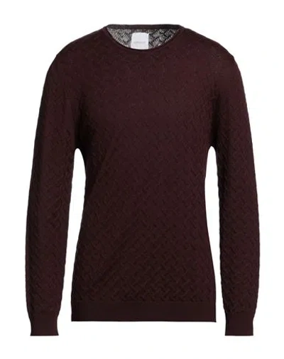 Bellwood Man Sweater Chocolate Brown Size 44 Merino Wool, Acrylic