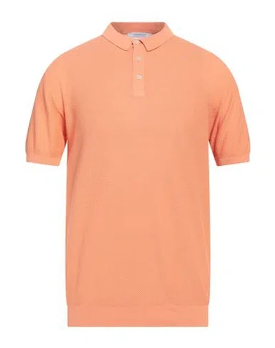 Bellwood Man Sweater Coral Size 38 Cotton In Red