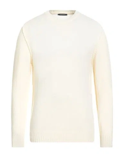 Bellwood Man Sweater Cream Size 40 Wool In Neutral