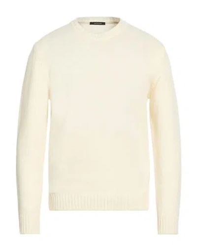 Bellwood Man Sweater Cream Size 42 Wool In Neutral