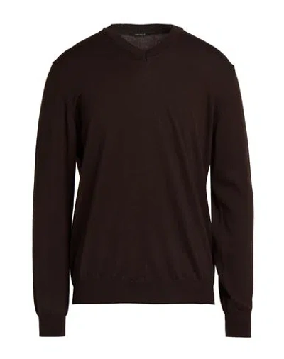 Bellwood Man Sweater Dark Brown Size 36 Merino Wool