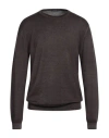 Bellwood Man Sweater Dark Brown Size 44 Merino Wool