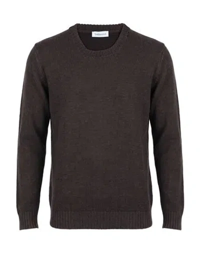 Bellwood Man Sweater Dark Brown Size 44 Merino Wool
