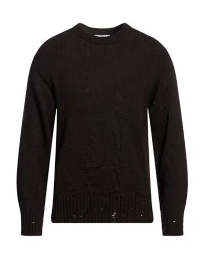 Bellwood Man Sweater Dark Brown Size Xl Acrylic, Alpaca Wool, Wool, Viscose